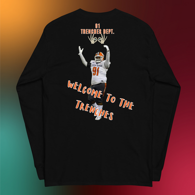 91 TRENCHES DEPT. - Welcome to the Trenches Men’s Long Sleeve Shirt
