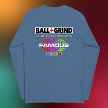 Load image into Gallery viewer, BALL+GRIND - BG FAMOUS Men’s Long Sleeve T-Shirt