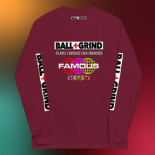 Load image into Gallery viewer, BALL+GRIND - BG FAMOUS Men’s Long Sleeve T-Shirt