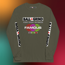 Load image into Gallery viewer, BALL+GRIND -  BG FAMOUS MG/BW Men’s Long Sleeve Shirt