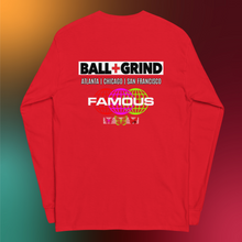 Load image into Gallery viewer, BALL+GRIND - BG FAMOUS Men’s Long Sleeve T-Shirt