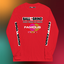 Load image into Gallery viewer, BALL+GRIND - BG FAMOUS Men’s Long Sleeve T-Shirt
