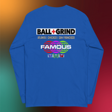 Load image into Gallery viewer, BALL+GRIND - BG FAMOUS Men’s Long Sleeve T-Shirt