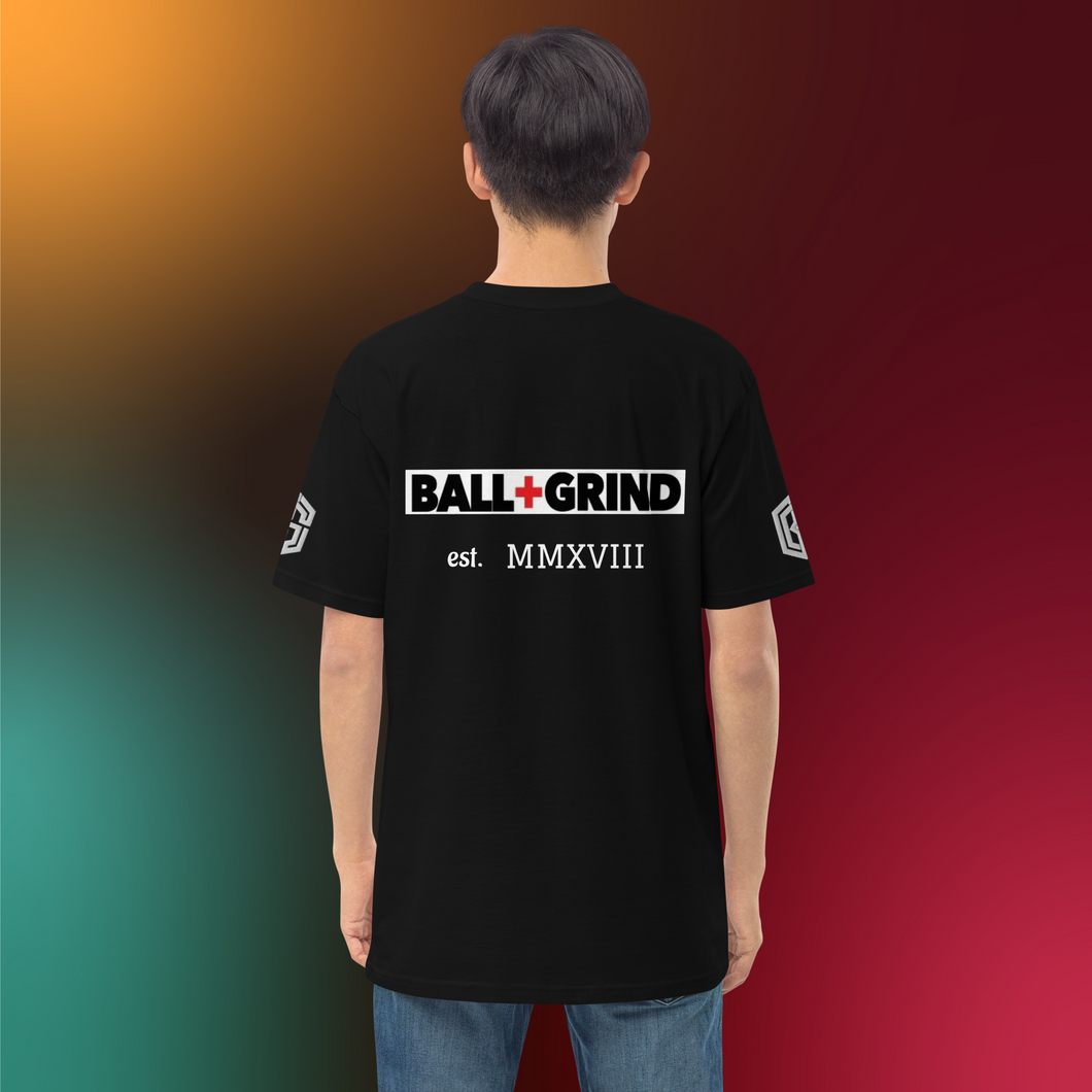 BALL+GRIND - The Original BG Shield Men’s Premium Heavyweight Tee