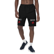 Load image into Gallery viewer, BALL+GRIND - RAR3 BR33D Blk/Red/Wht Men&#39;s fleece shorts