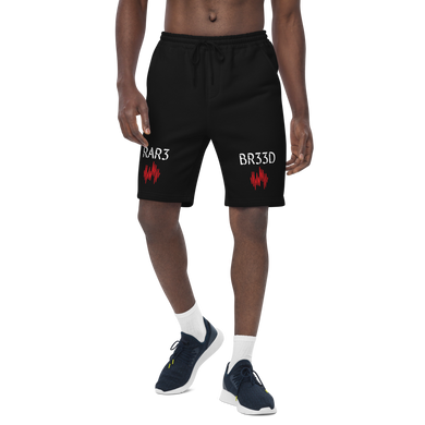 BALL+GRIND - RAR3 BR33D Blk/Red/Wht Men's fleece shorts