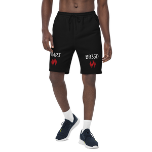 BALL+GRIND - RAR3 BR33D Blk/Red/Wht Men's fleece shorts