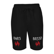 Load image into Gallery viewer, BALL+GRIND - RAR3 BR33D Blk/Red/Wht Men&#39;s fleece shorts