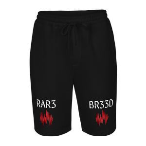 BALL+GRIND - RAR3 BR33D Blk/Red/Wht Men's fleece shorts