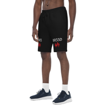 Load image into Gallery viewer, BALL+GRIND - RAR3 BR33D Blk/Red/Wht Men&#39;s fleece shorts