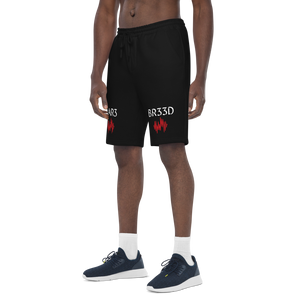 BALL+GRIND - RAR3 BR33D Blk/Red/Wht Men's fleece shorts