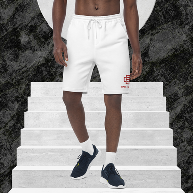BALL+GRIND: BG Loop Wht/Red Men's fleece shorts