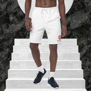 BALL+GRIND: BG Loop Wht/Red Men's fleece shorts