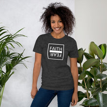 Load image into Gallery viewer, Ball x Grind - &quot;FAITH OVER FEAR&quot; White Box Short-Sleeve Unisex T-Shirt