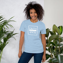 Load image into Gallery viewer, Ball x Grind - &quot;FAITH OVER FEAR&quot; White Box Short-Sleeve Unisex T-Shirt