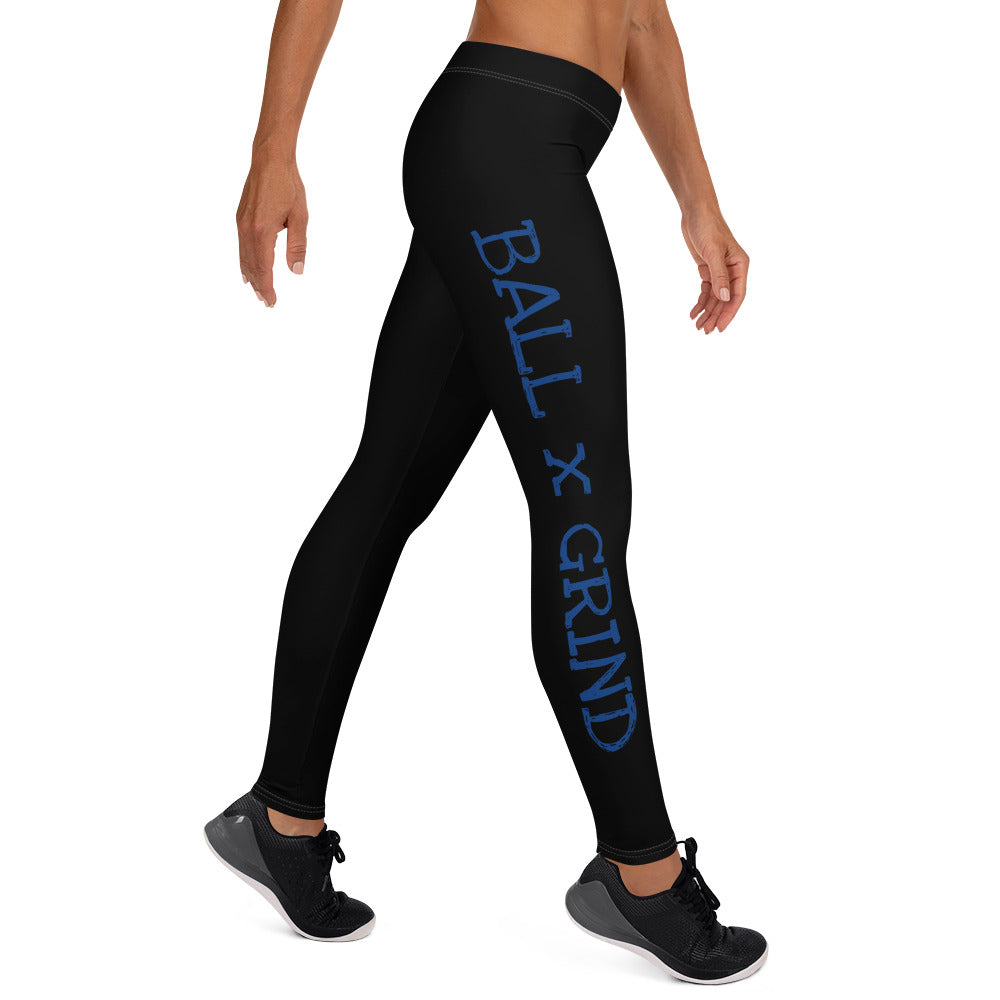 Ball x Grind - Black and Blue Leggings