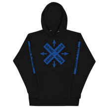 Load image into Gallery viewer, BALL x GRIND - GRIND MODE (BLACK/BLUE) Unisex Hoodie
