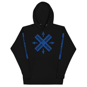 BALL x GRIND - GRIND MODE (BLACK/BLUE) Unisex Hoodie