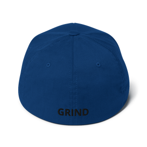 BALL x GRIND: THE GRIND (Black Stitch) Flexfit Structured Twill Cap