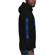Load image into Gallery viewer, BALL x GRIND - GRIND MODE (BLACK/BLUE) Unisex Hoodie