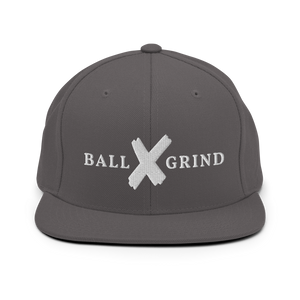 BALL x GRIND: White X Snap Back