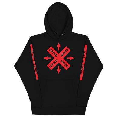 BALL x GRIND - GRIND MODE (BLACK/RED) Unisex Hoodie