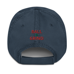 BALL + GRIND "FAITH OVER FEAR" (Green/Red) Stitched Distressed Dad Hat