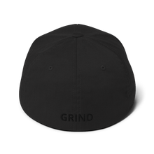 Load image into Gallery viewer, BALL x GRIND: THE GRIND (Black Stitch) Flexfit Structured Twill Cap