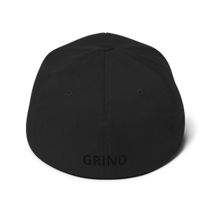 BALL x GRIND: THE GRIND (Black Stitch) Flexfit Structured Twill Cap