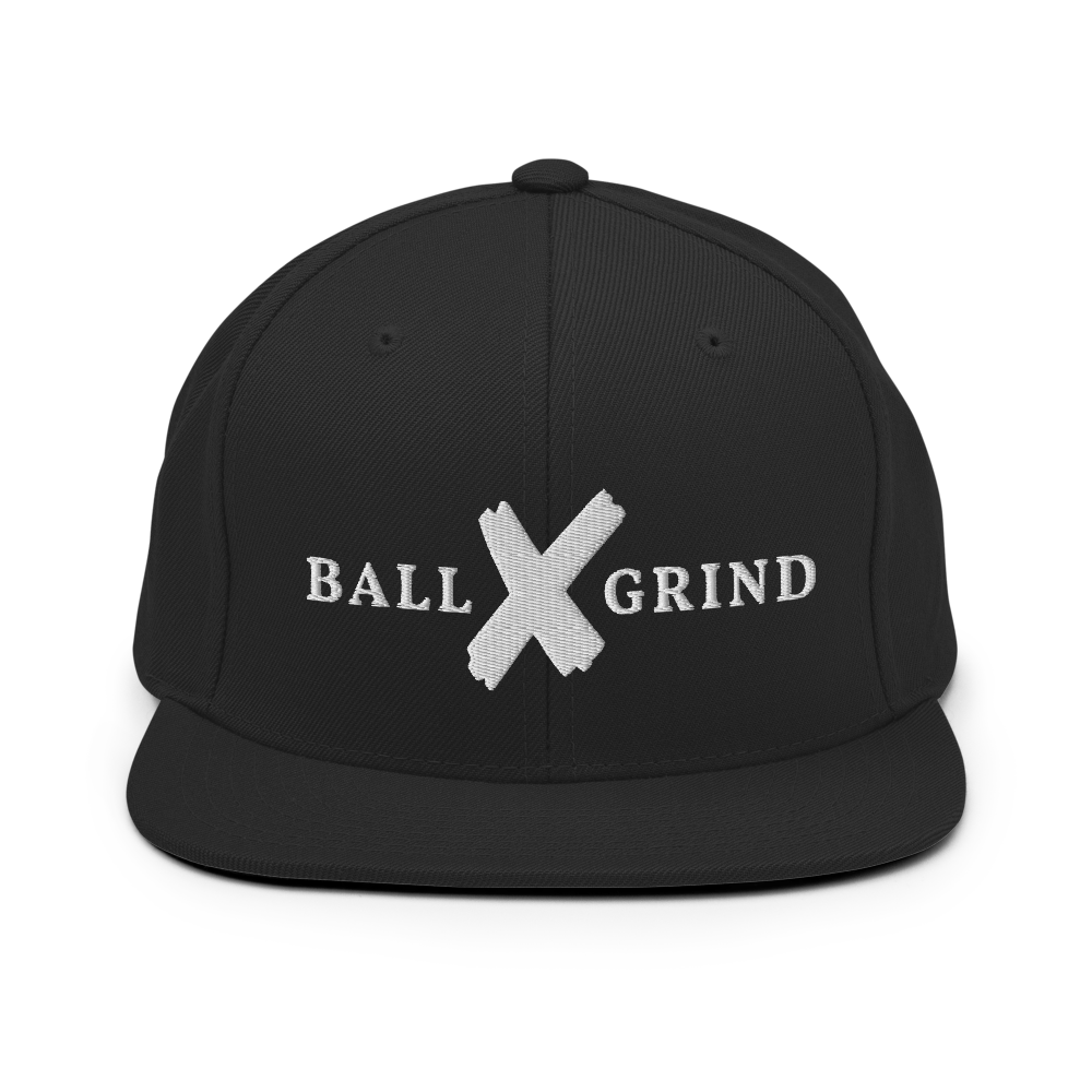 BALL x GRIND: White X Snap Back