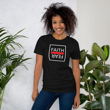 Load image into Gallery viewer, Ball x Grind - &quot;FAITH OVER FEAR&quot; Black/Red/White Short-Sleeve Unisex T-Shirt