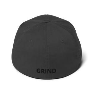 BALL x GRIND: THE GRIND (Black Stitch) Flexfit Structured Twill Cap
