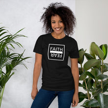 Load image into Gallery viewer, Ball x Grind - &quot;FAITH OVER FEAR&quot; White Box Short-Sleeve Unisex T-Shirt