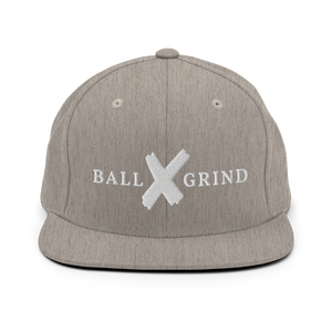 BALL x GRIND: White X Snap Back