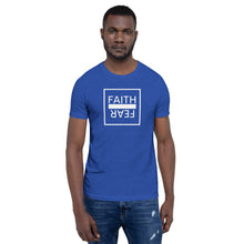 Load image into Gallery viewer, Ball x Grind - &quot;FAITH OVER FEAR&quot; White Box Short-Sleeve Unisex T-Shirt