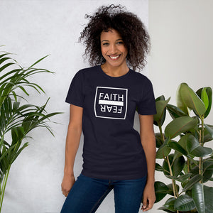 Ball x Grind - "FAITH OVER FEAR" White Box Short-Sleeve Unisex T-Shirt