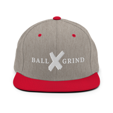 Load image into Gallery viewer, BALL x GRIND: White X Snap Back