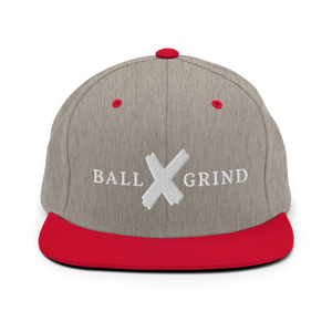 BALL x GRIND: White X Snap Back