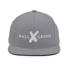 Load image into Gallery viewer, BALL x GRIND: White X Snap Back