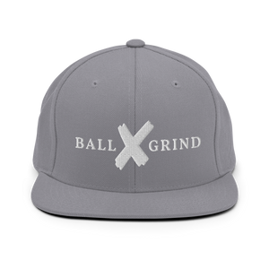 BALL x GRIND: White X Snap Back