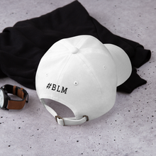 Load image into Gallery viewer, BALL x GRIND: #BLM FOREVER  WHT/BLK Dad Hat