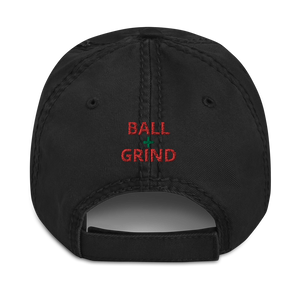 BALL + GRIND "FAITH OVER FEAR" (Green/Red) Stitched Distressed Dad Hat