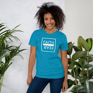 Ball x Grind - "FAITH OVER FEAR" White Box Short-Sleeve Unisex T-Shirt