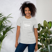 Load image into Gallery viewer, Ball x Grind - &quot;FAITH OVER FEAR&quot; White Box Short-Sleeve Unisex T-Shirt