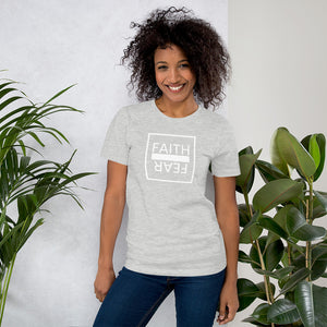 Ball x Grind - "FAITH OVER FEAR" White Box Short-Sleeve Unisex T-Shirt
