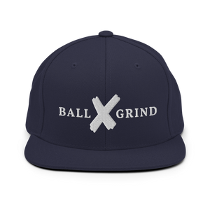 BALL x GRIND: White X Snap Back