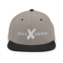 Load image into Gallery viewer, BALL x GRIND: White X Snap Back