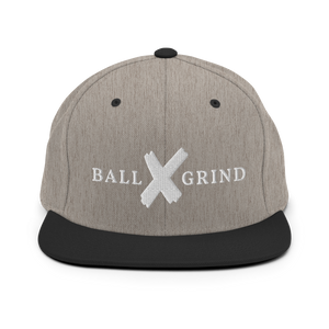 BALL x GRIND: White X Snap Back