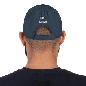BALL + GRIND "FAITH OVER FEAR "White Letter" Distressed Dad Hat
