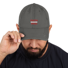 Load image into Gallery viewer, BALL + GRIND &quot;FAITH OVER FEAR&quot; (Red Letter) Distressed Dad Hat